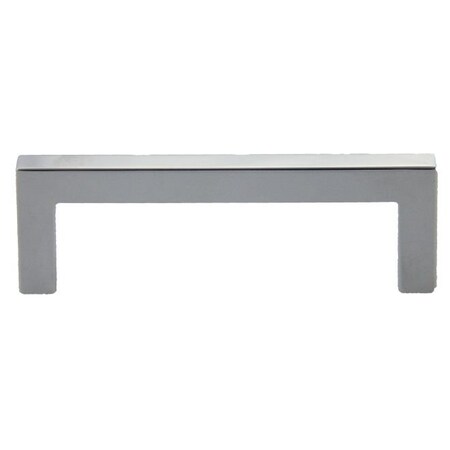Crown 4-1/4" Modern Square Cabinet Pull with 3-3/4" Center to Center Polished Chrome Finish CHP87226PC